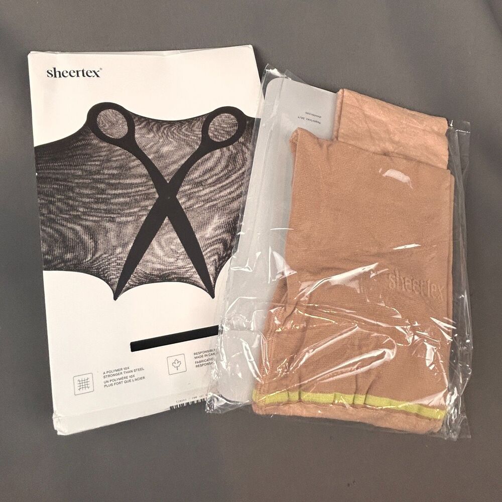 Sheertex Nude Sheer Rip Resist Tights Size 2XL NEW